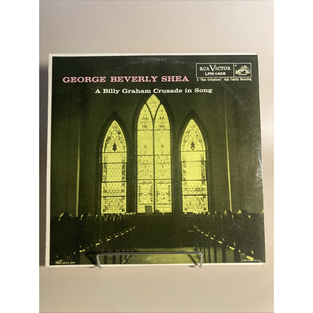 1957 George Beverly Shea Billy Graham Crusade In Song Album LP Vinyl Record